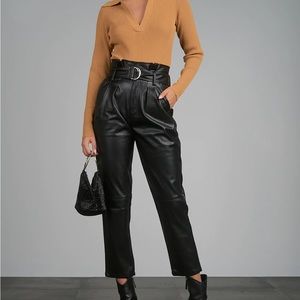 NWT Elan Scarlett Leather Pants